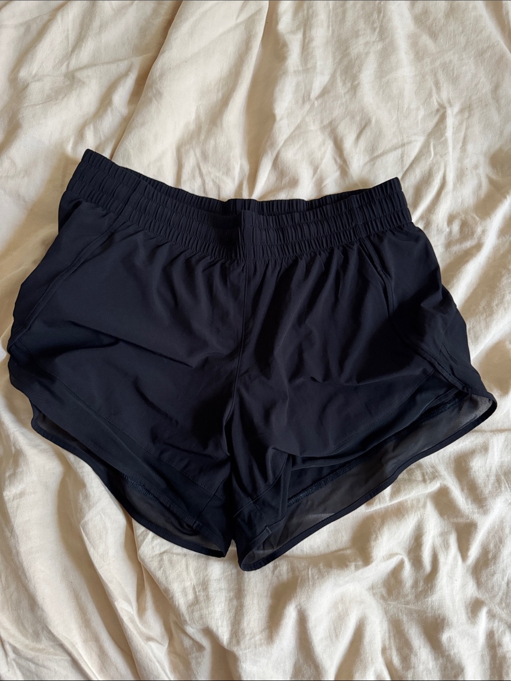 Athleta Black Women's Running Shorts with Elastic Waistband